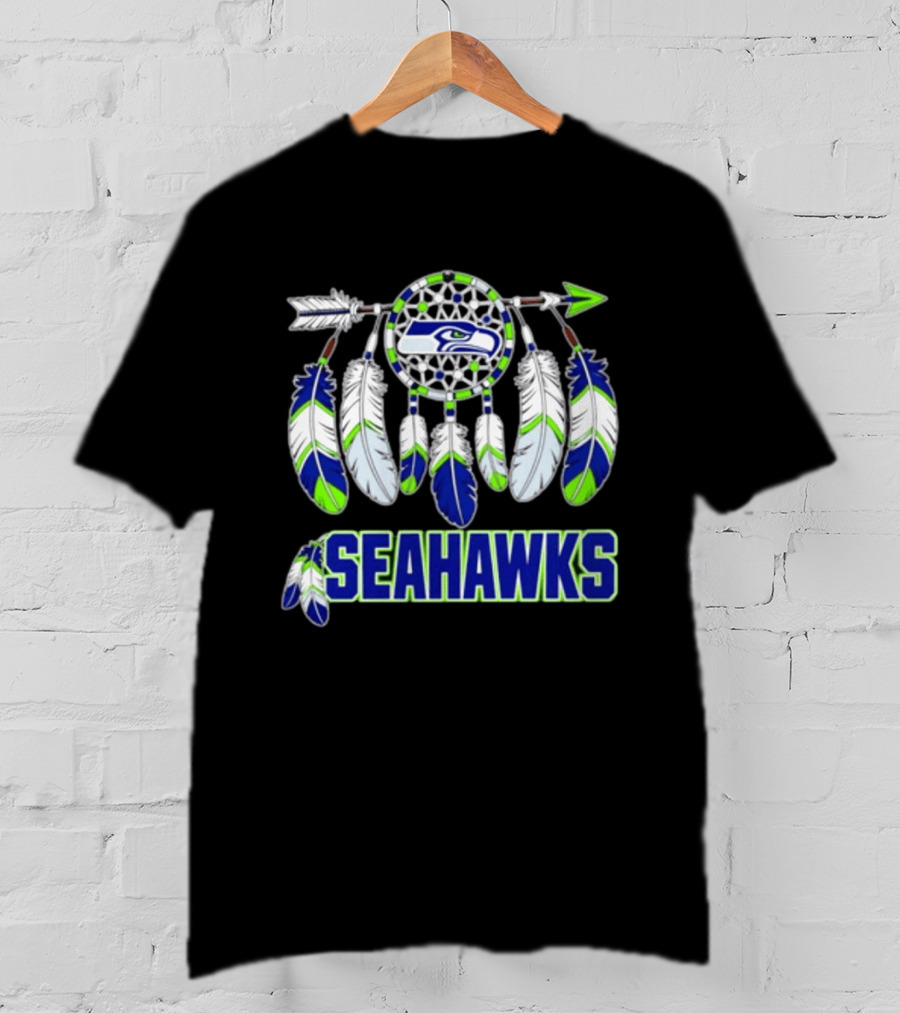 Seattle Seahawks Dreamcatcher Feather Arrow T-Shirt