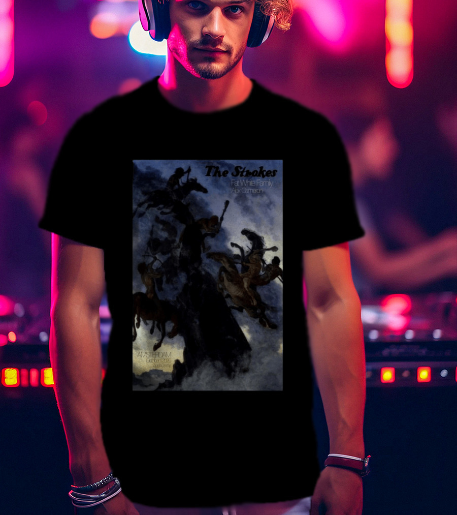 The Strokes Amsterdam 2026 Concert Fat White Family Alex Cameron T-Shirt