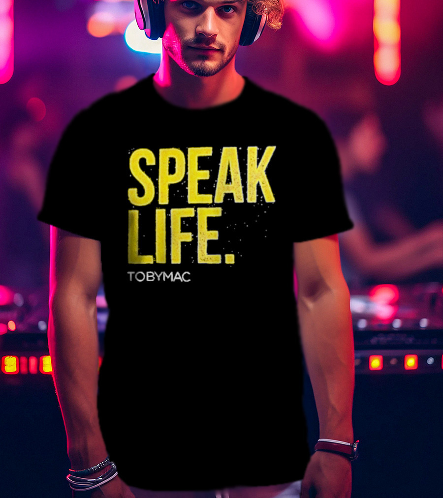 TOBYMAC Speak Life Yellow T-Shirt