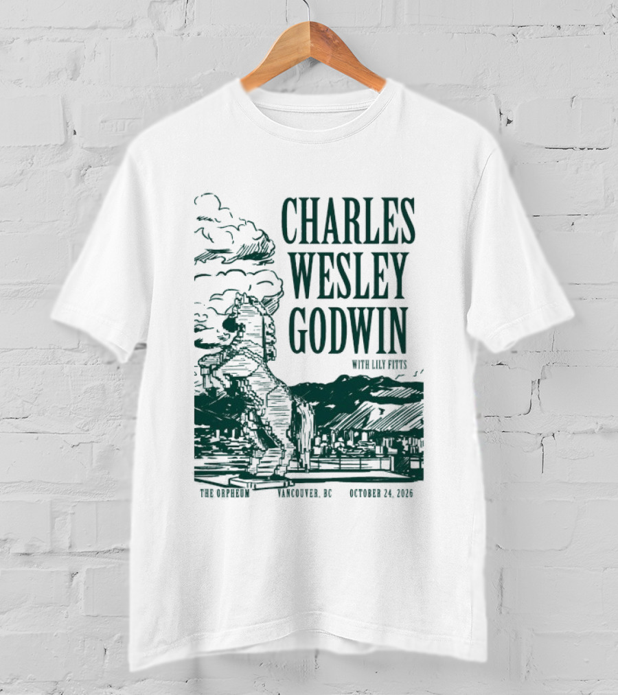 Charles Wesley Godwin With Lily Fitts The Orpheum Vancouver BC October 24 2026 T-Shirt