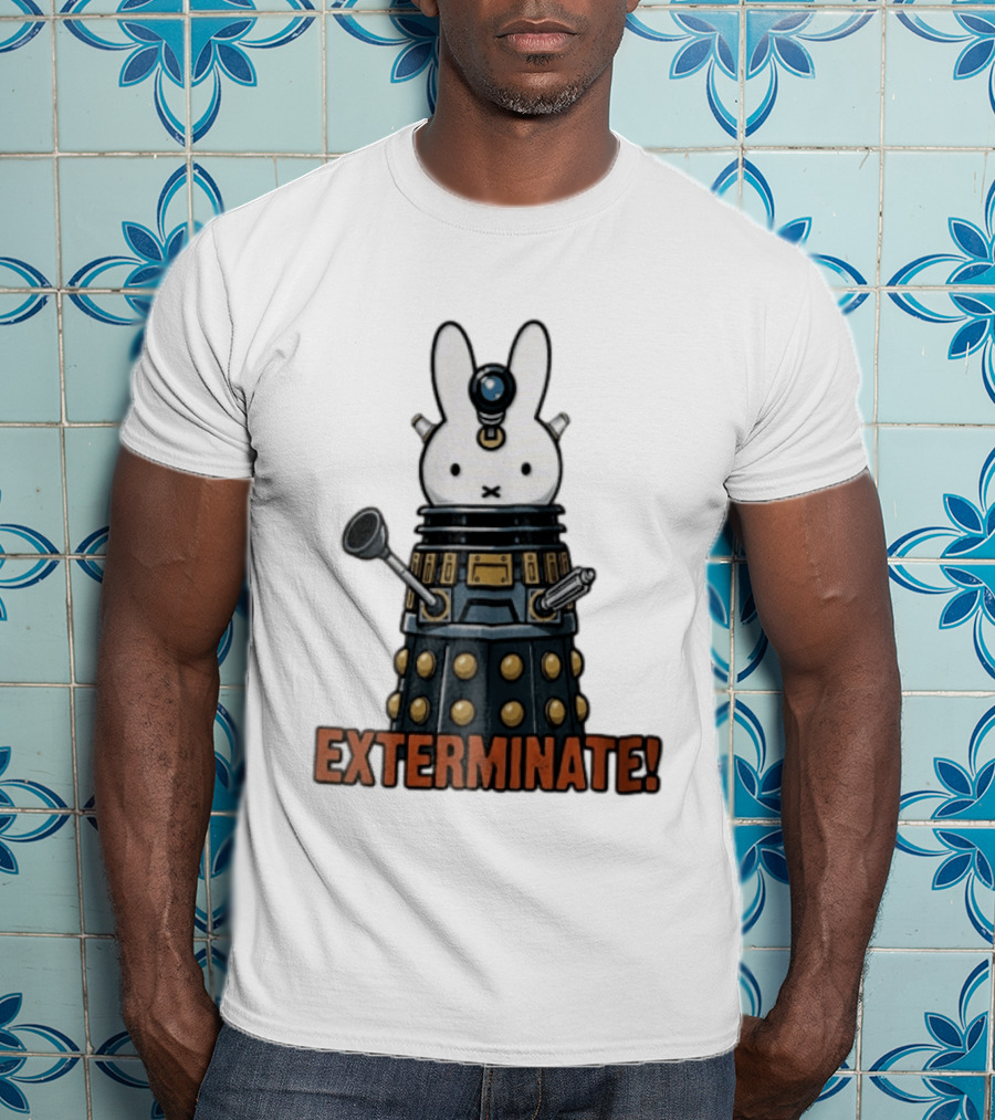 Exterminate Miffy Rabbit Dalek T-Shirt