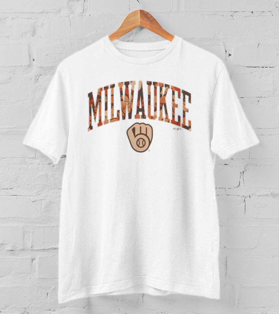 Milwaukee Brewers Fall Baseball Mitt T-Shirt
