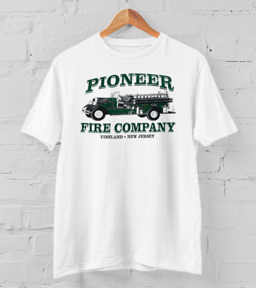 Pioneer Fire Company Vineland New Jersey Fire Engine Truck T-Shirt