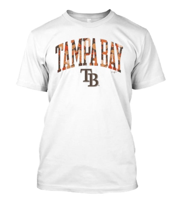 Tampa Bay Rays Autumn Leaf Pattern TB T-Shirt