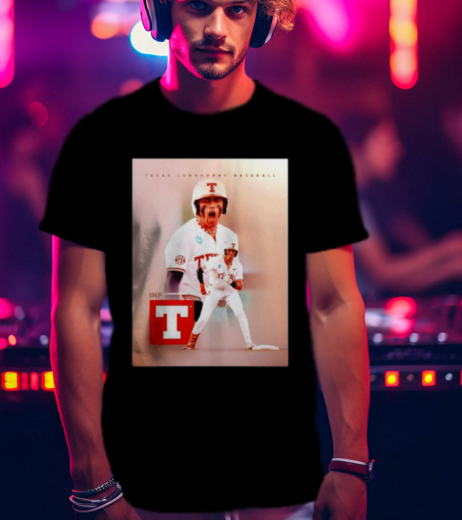 Adrian Rodriguez INF Texas Longhorns Baseball Team T-Shirt
