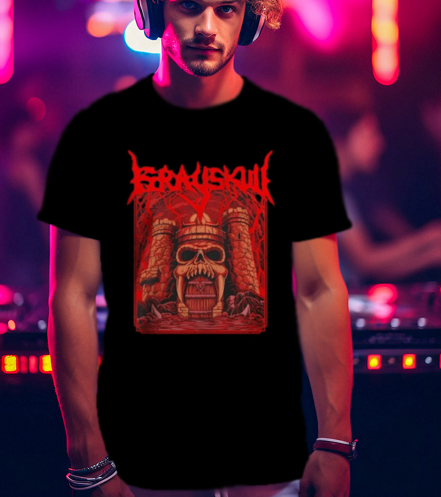 Grayskull Castle Masters Of The Universe He Man Skeletor Power Sword T-Shirt