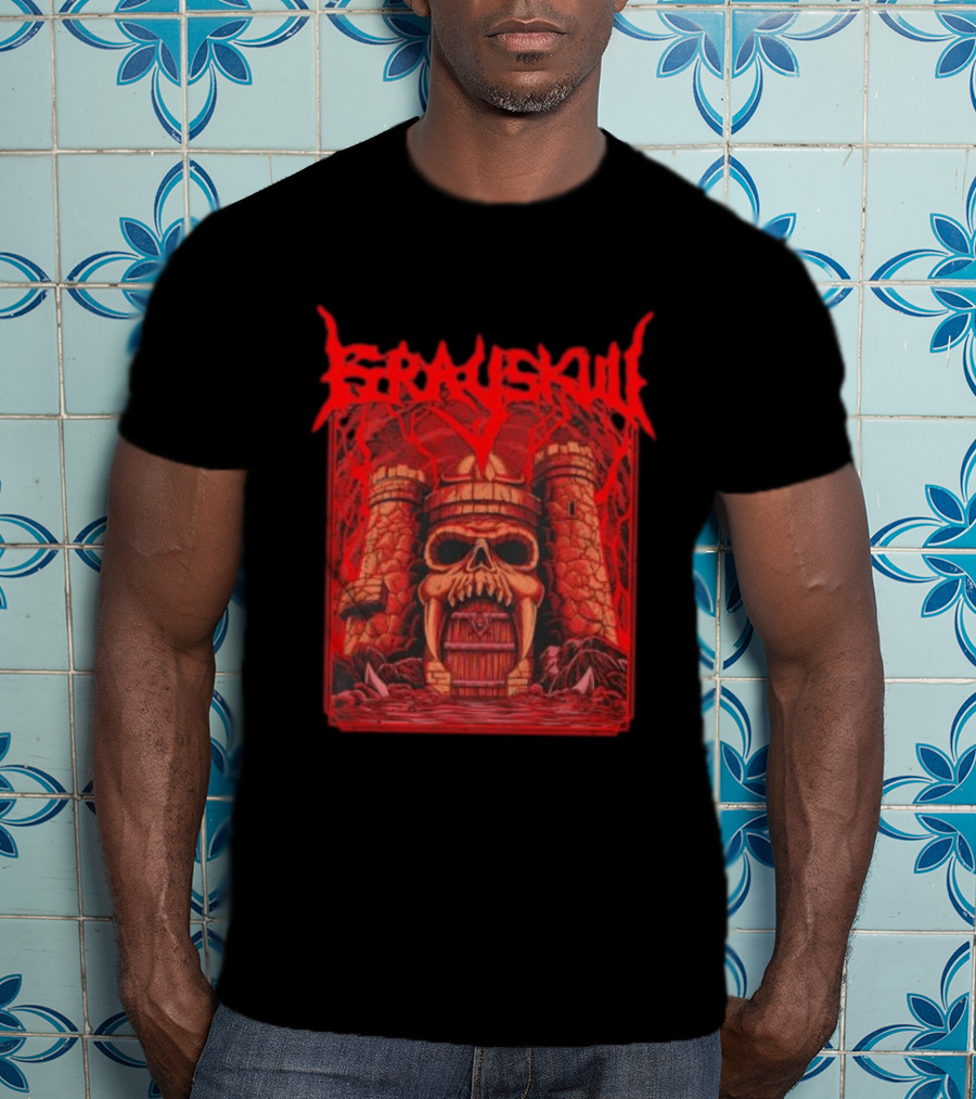 Grayskull Castle Masters Of The Universe He Man Skeletor Power Sword T-Shirt