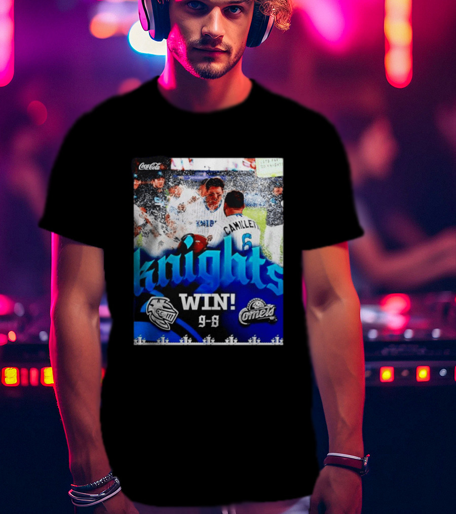 Knights Win 9 8 Against Comets Baseball Celebration T-Shirt
