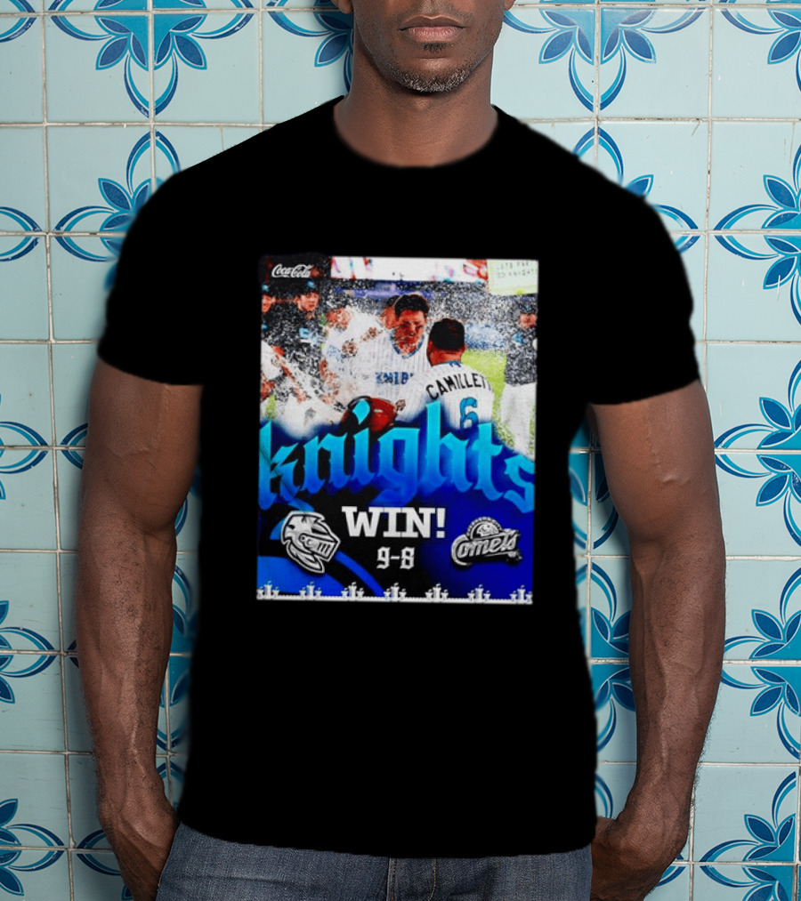 Knights Win 9 8 Against Comets Baseball Celebration T-Shirt