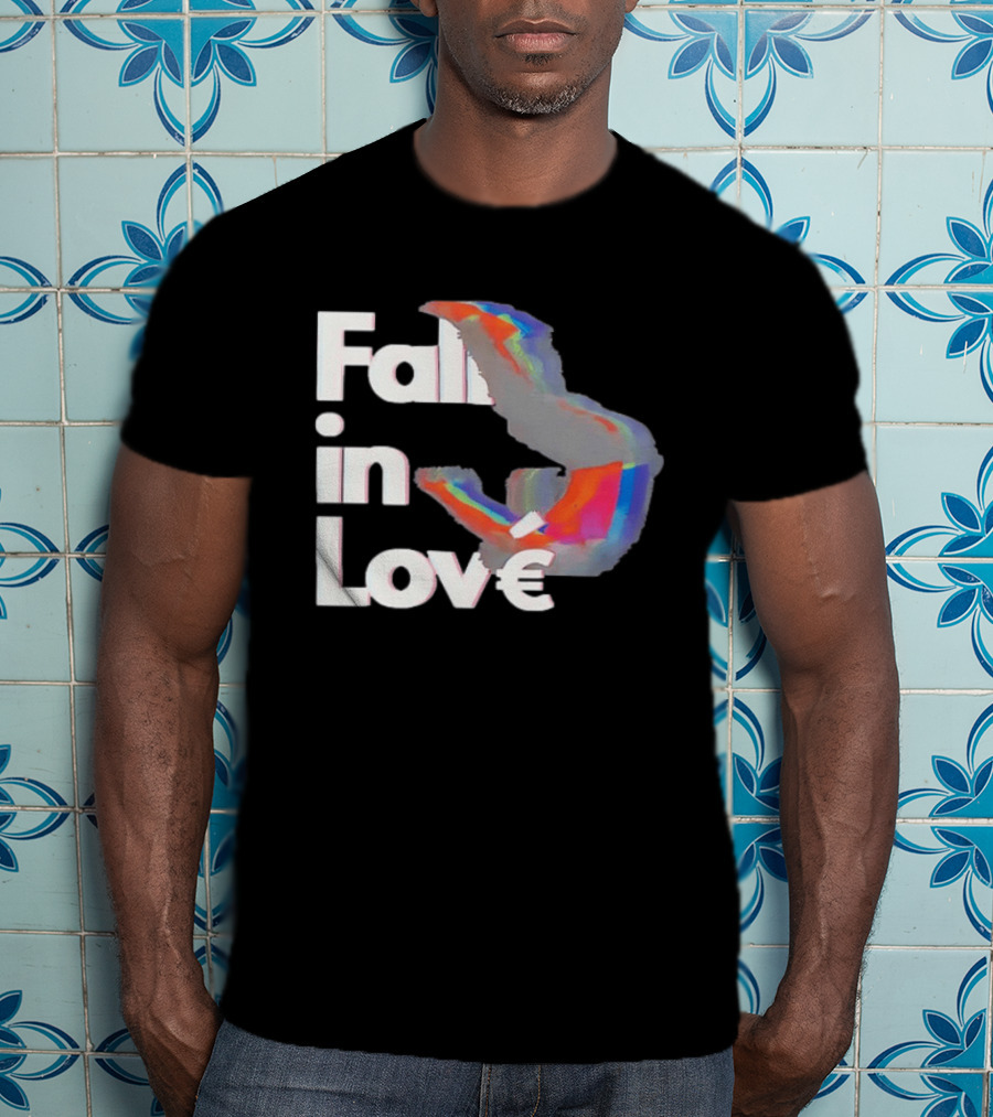 Fall In Love Rainbow Abstract T-Shirt