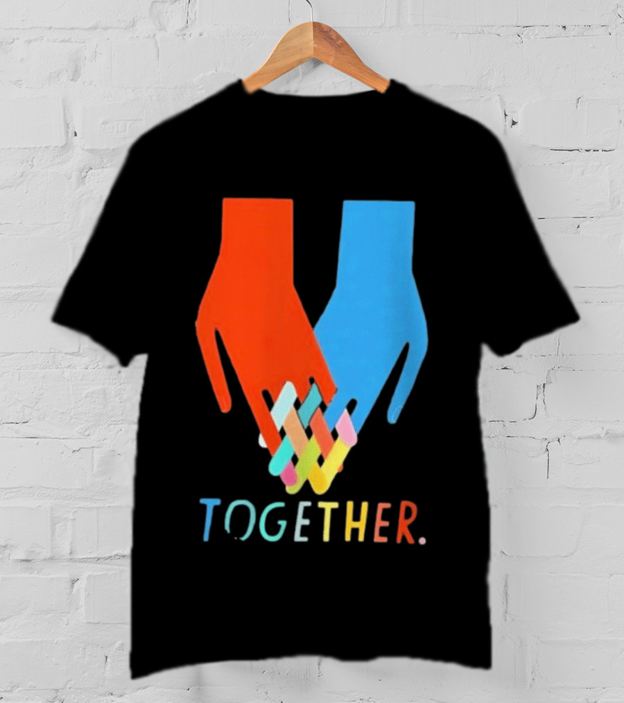 Interlocking Hands Unity Concept Together T-Shirt