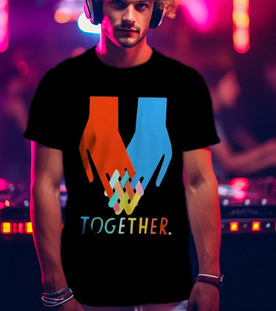 Interlocking Hands Unity Concept Together T-Shirt
