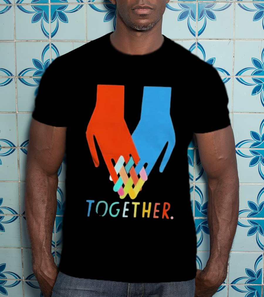 Interlocking Hands Unity Concept Together T-Shirt