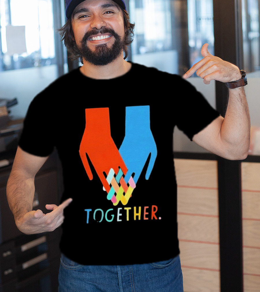 Interlocking Hands Unity Concept Together T-Shirt