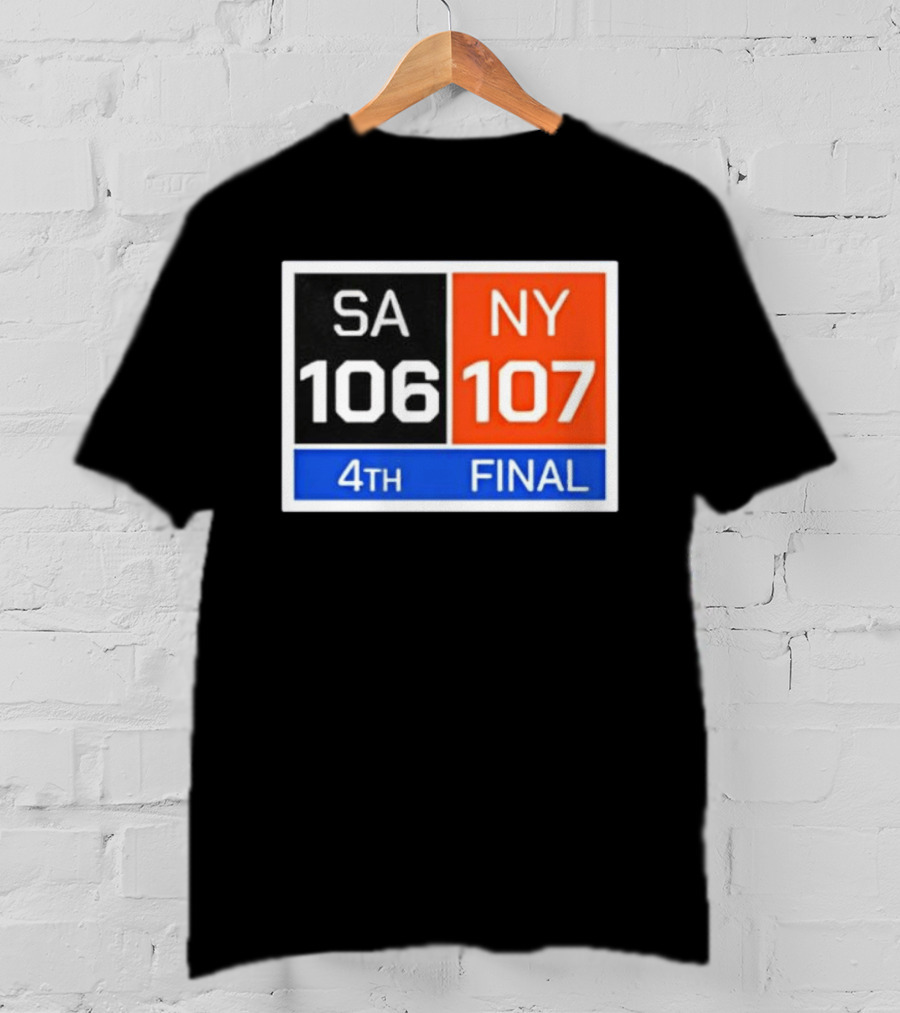 New York 107 Vs SA 106 4th Final Historic Comeback Victory T-Shirt