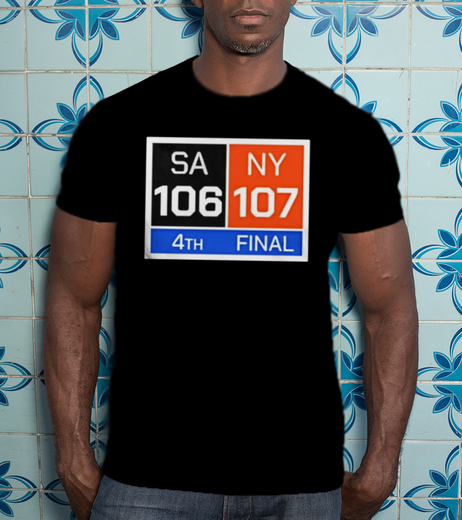 New York 107 Vs SA 106 4th Final Historic Comeback Victory T-Shirt