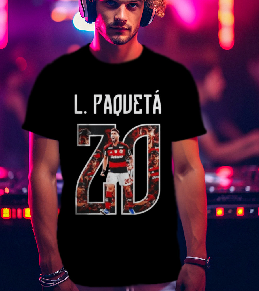 L. Paquetá 70 CR Flamengo Football Fan Collection T-Shirt