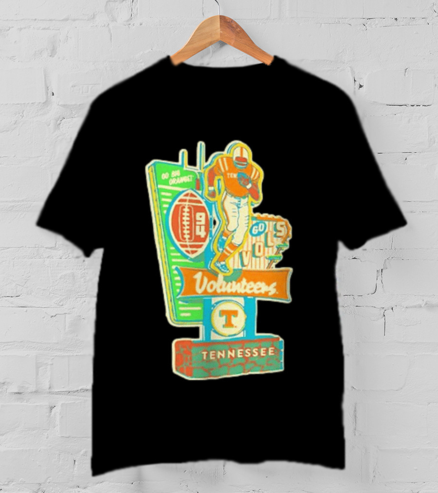 Tennessee Volunteers Go Big Orange Go Vols NCAA Football T-Shirt