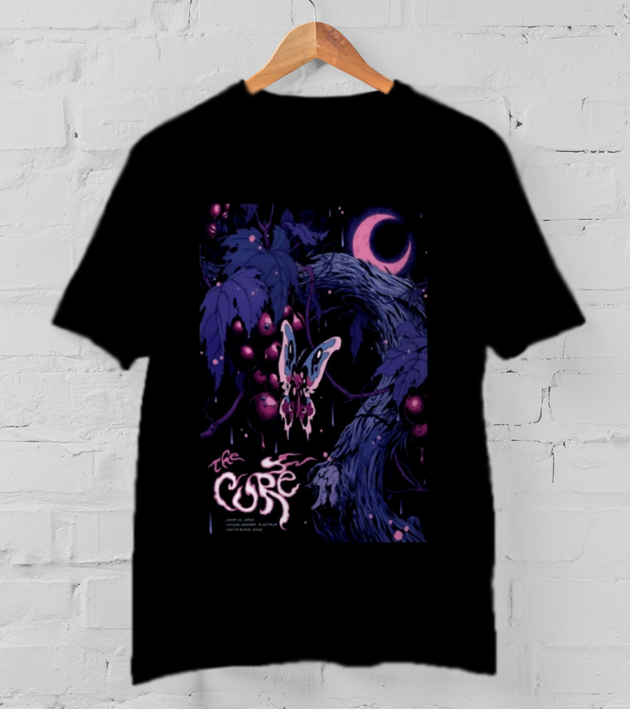 The Cure June 12 2026 Nickelsdorf Austria Psychedelic Butterfly Moon T-Shirt