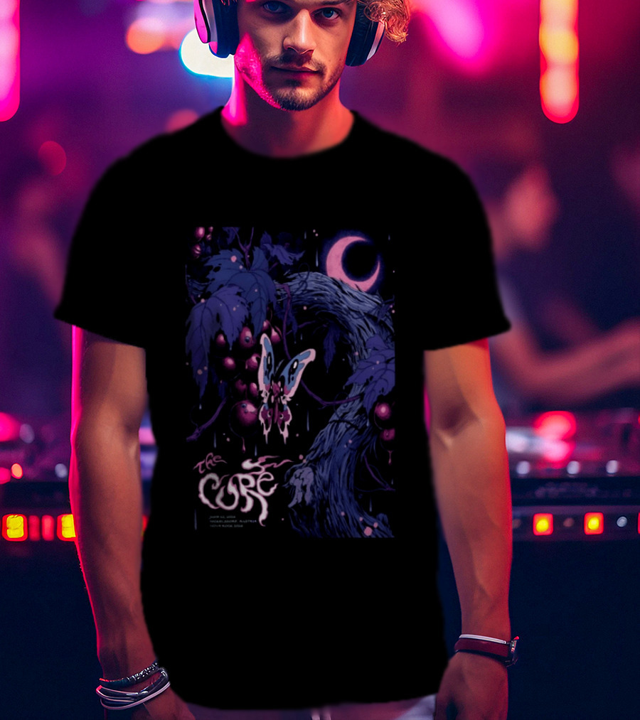 The Cure June 12 2026 Nickelsdorf Austria Psychedelic Butterfly Moon T-Shirt