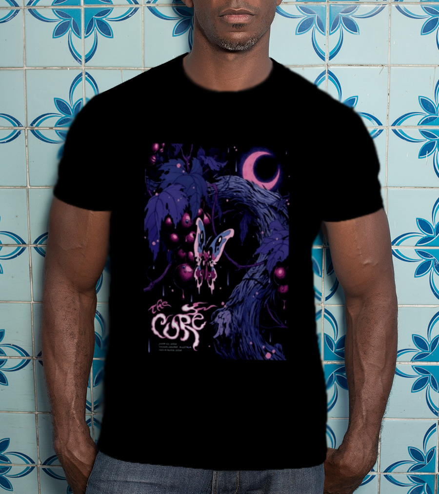 The Cure June 12 2026 Nickelsdorf Austria Psychedelic Butterfly Moon T-Shirt