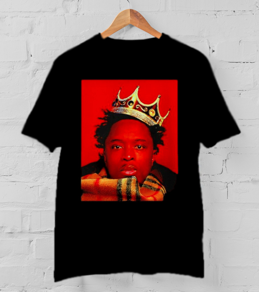 Notorious B.I.G. King Of New York Crowned Burberry Scarf T-Shirt