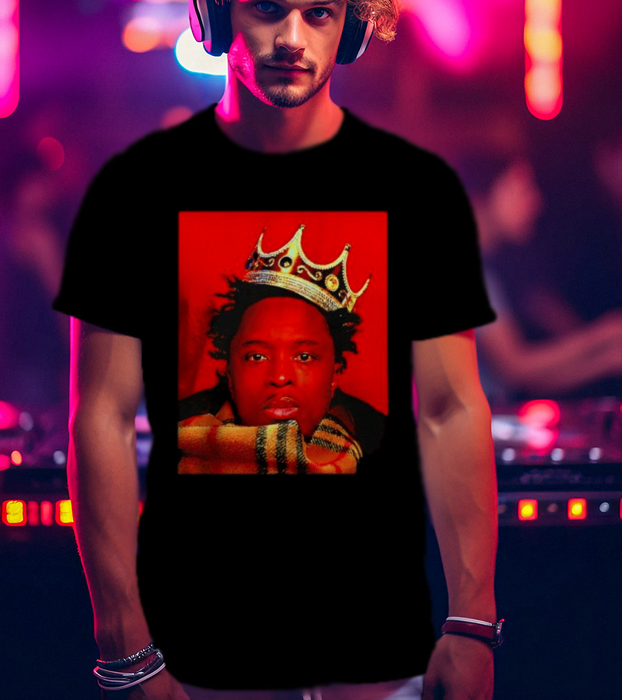 Notorious B.I.G. King Of New York Crowned Burberry Scarf T-Shirt
