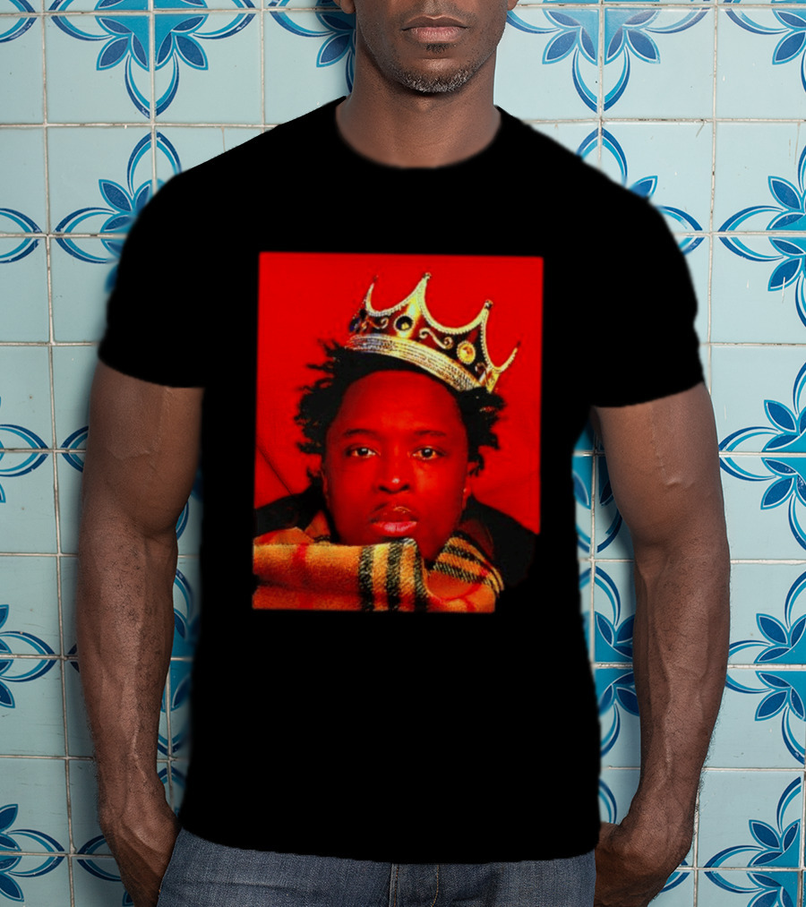 Notorious B.I.G. King Of New York Crowned Burberry Scarf T-Shirt