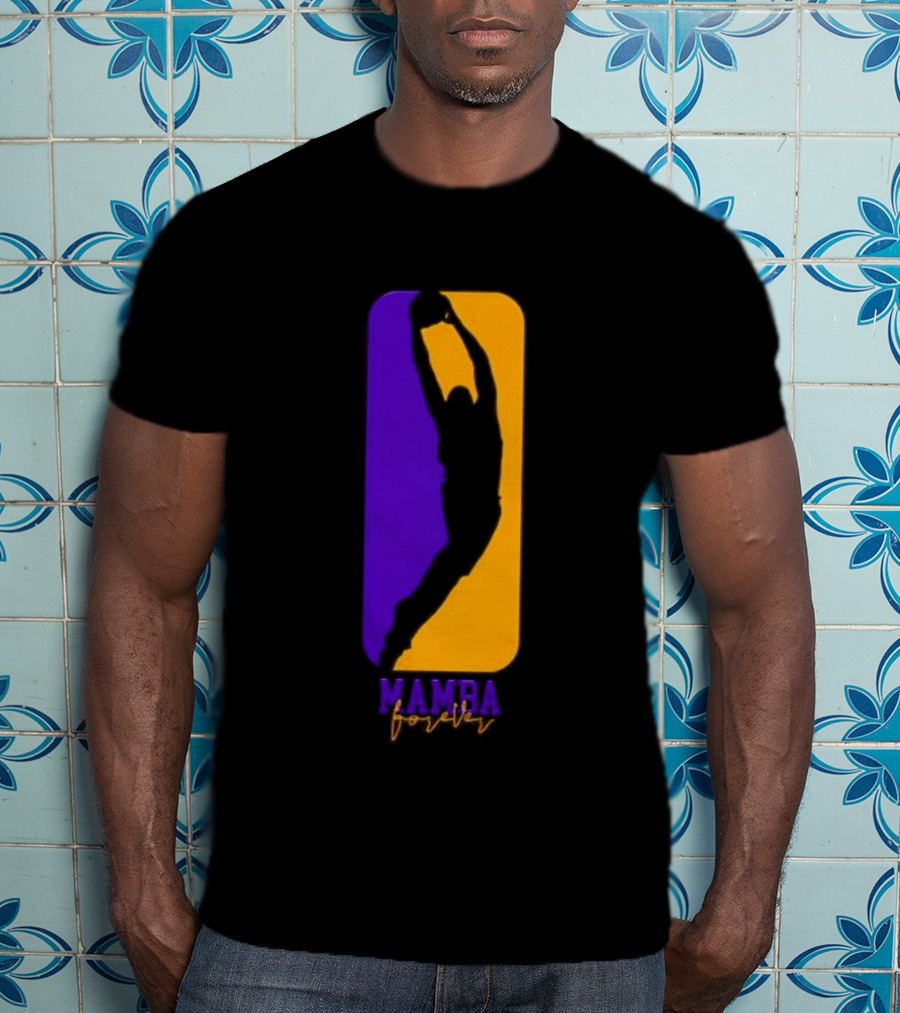 Mamba Forever Purple Gold Basketball Legend T-Shirt