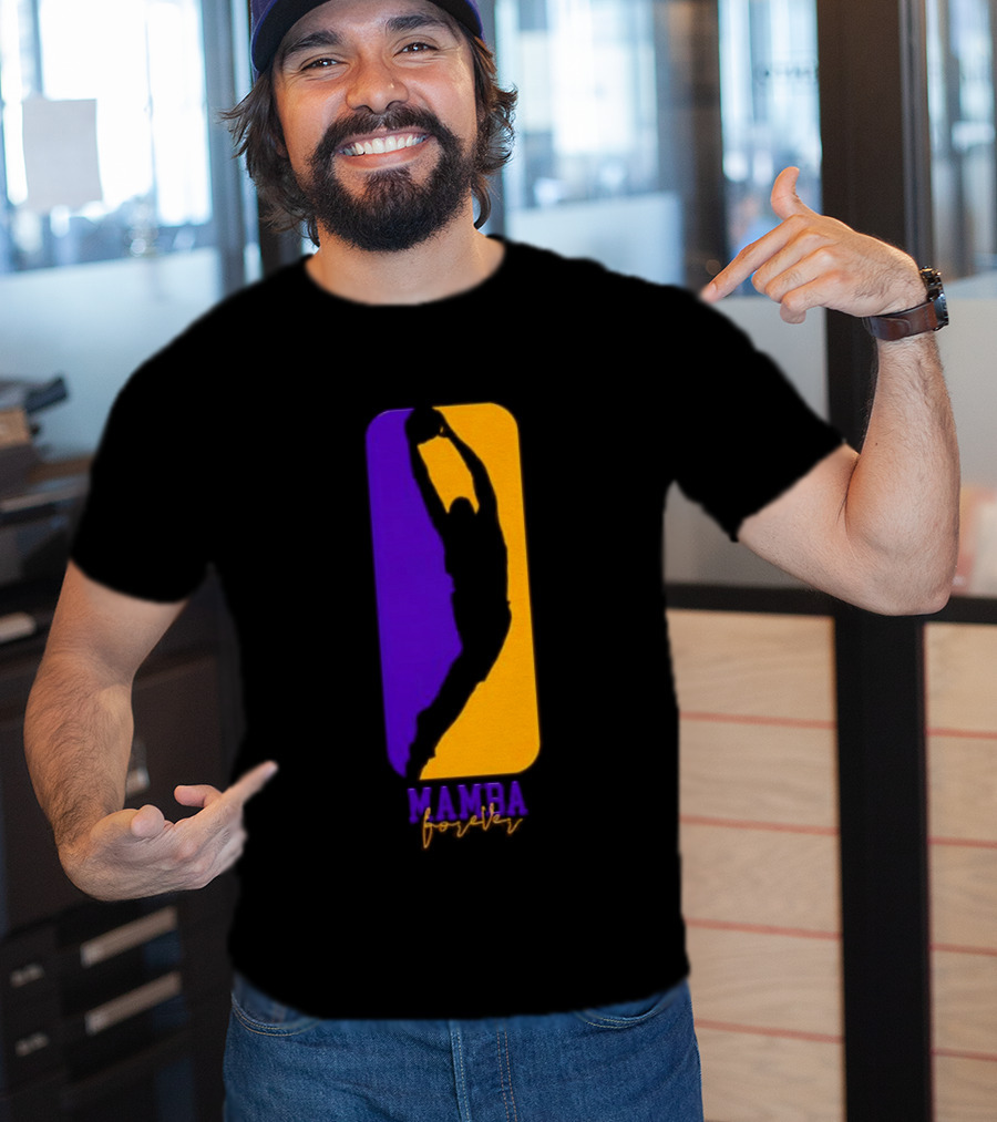 Mamba Forever Purple Gold Basketball Legend T-Shirt