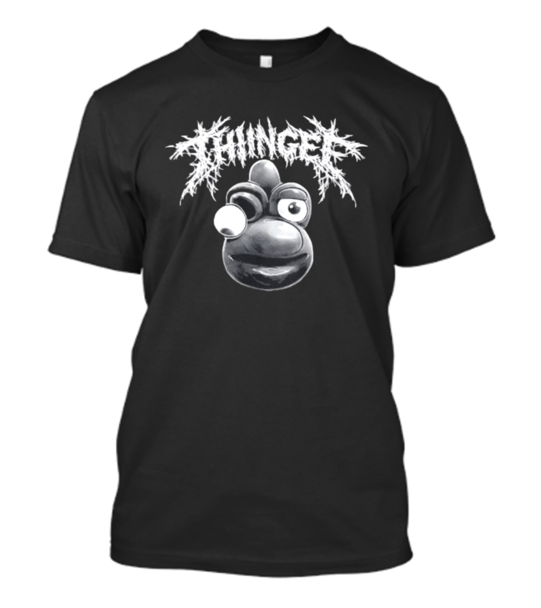 Thingee Metal Jason Gunn Silver Cartoon T-Shirt