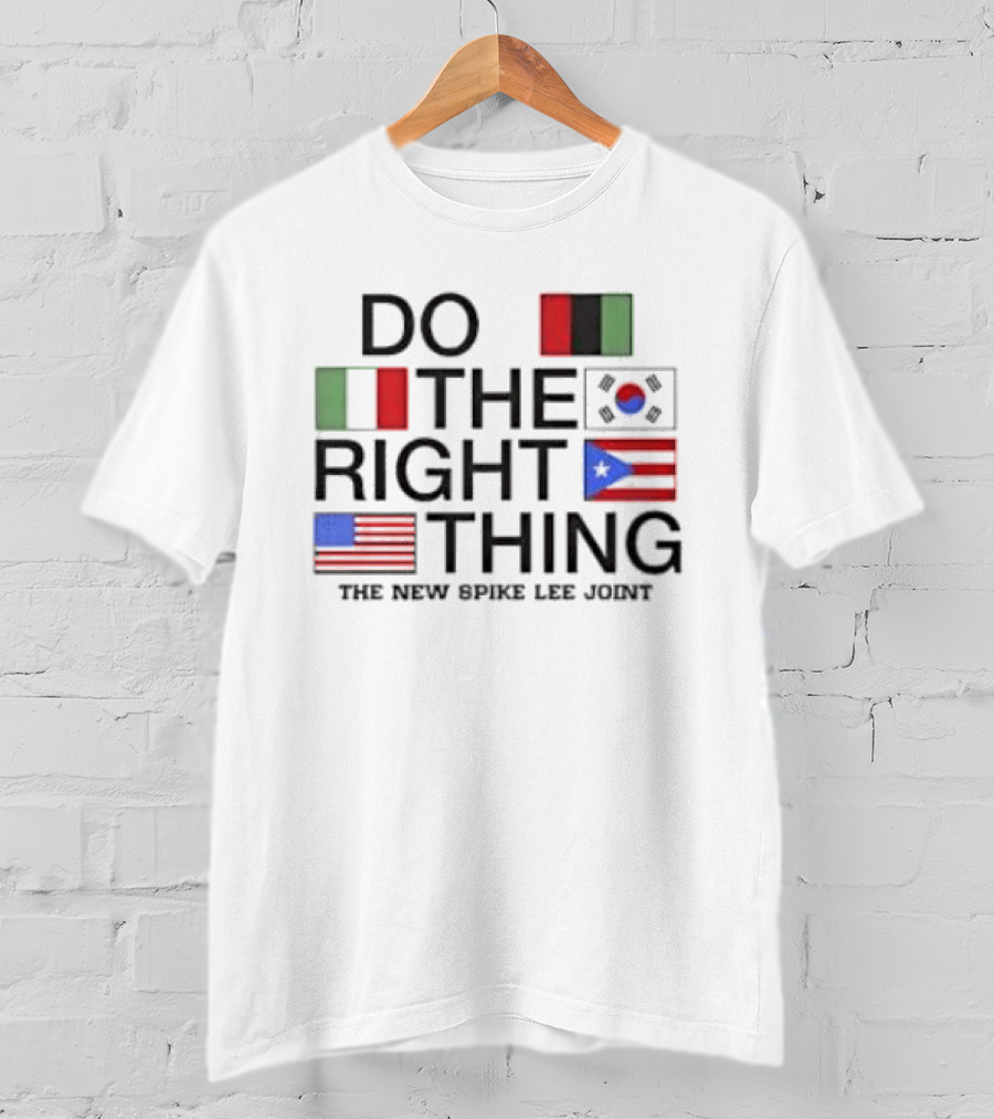 Do The Right Thing Movie Flag Symbols Spike Lee Joint T-Shirt