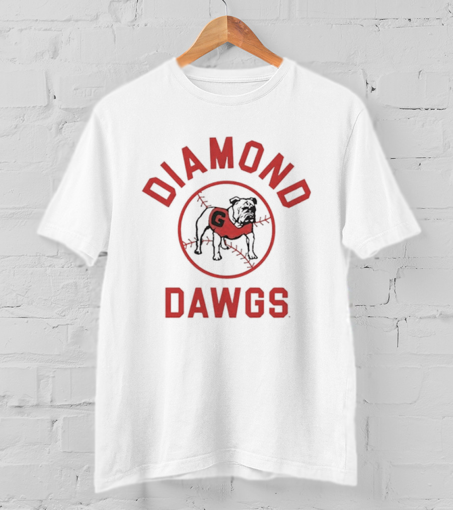 Georgia Bulldogs Diamond Dawgs Baseball Team Bulldogs G T-Shirt