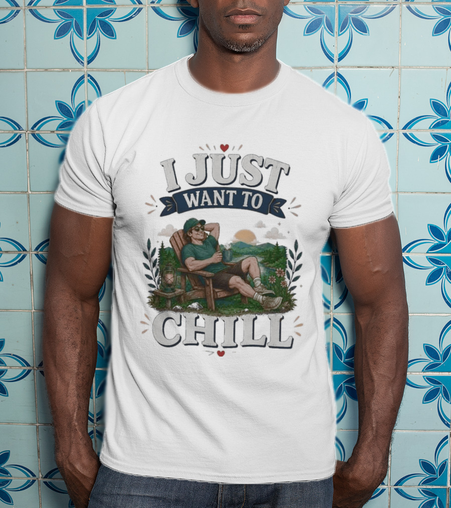 I Just Want To Chill Sunset Relaxation Scene T-Shirt