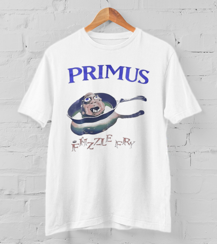 PRIMUS Frizzle Fry Album Art Pan With Face T-Shirt