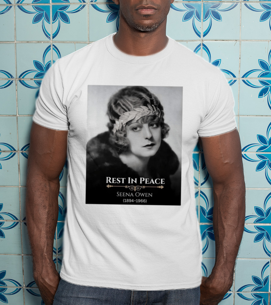 Rest In Peace Seena Owen 1894 1966 Memorial Tribute Vintage Photography T-Shirt