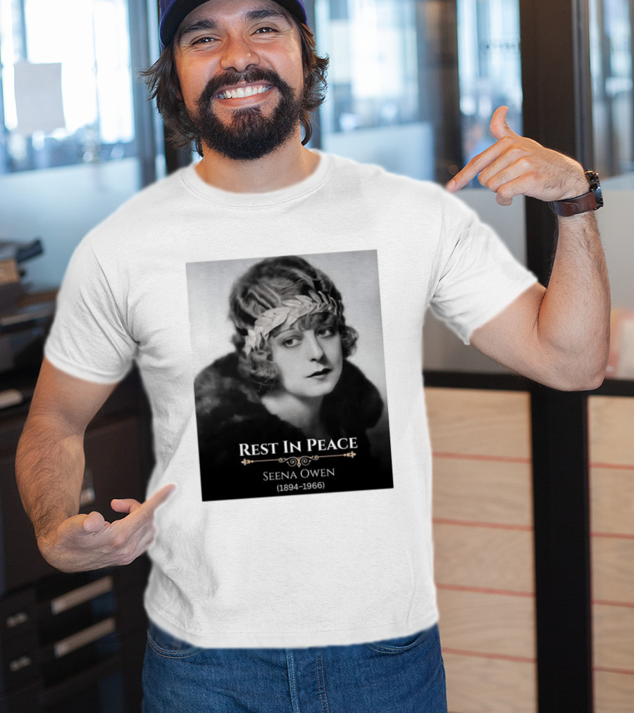 Rest In Peace Seena Owen 1894 1966 Memorial Tribute Vintage Photography T-Shirt