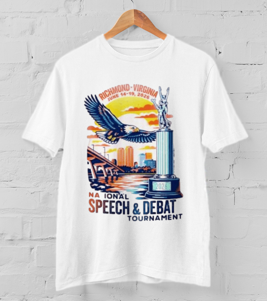 Richmond Virginia National Speech And Debate Tournament June 14 19 2026 Eagle Bridge Statue T-Shirt