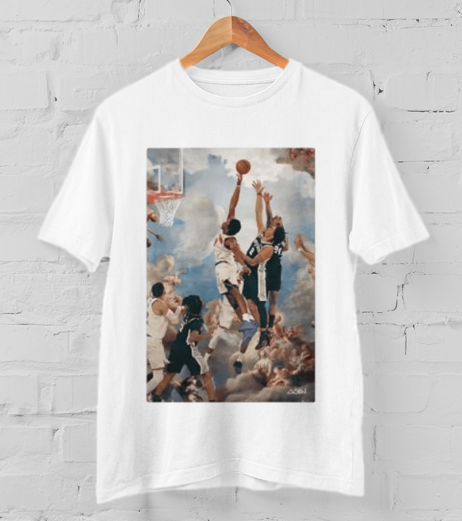 OG Anunoby Slam Dunk Basketball Masterpiece With Cloud T-Shirt