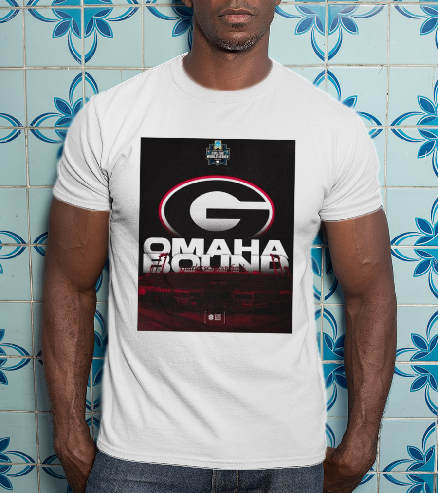 Georgia Bulldogs Omaha Bound College World Series Baseball Hoover Alabama T-Shirt