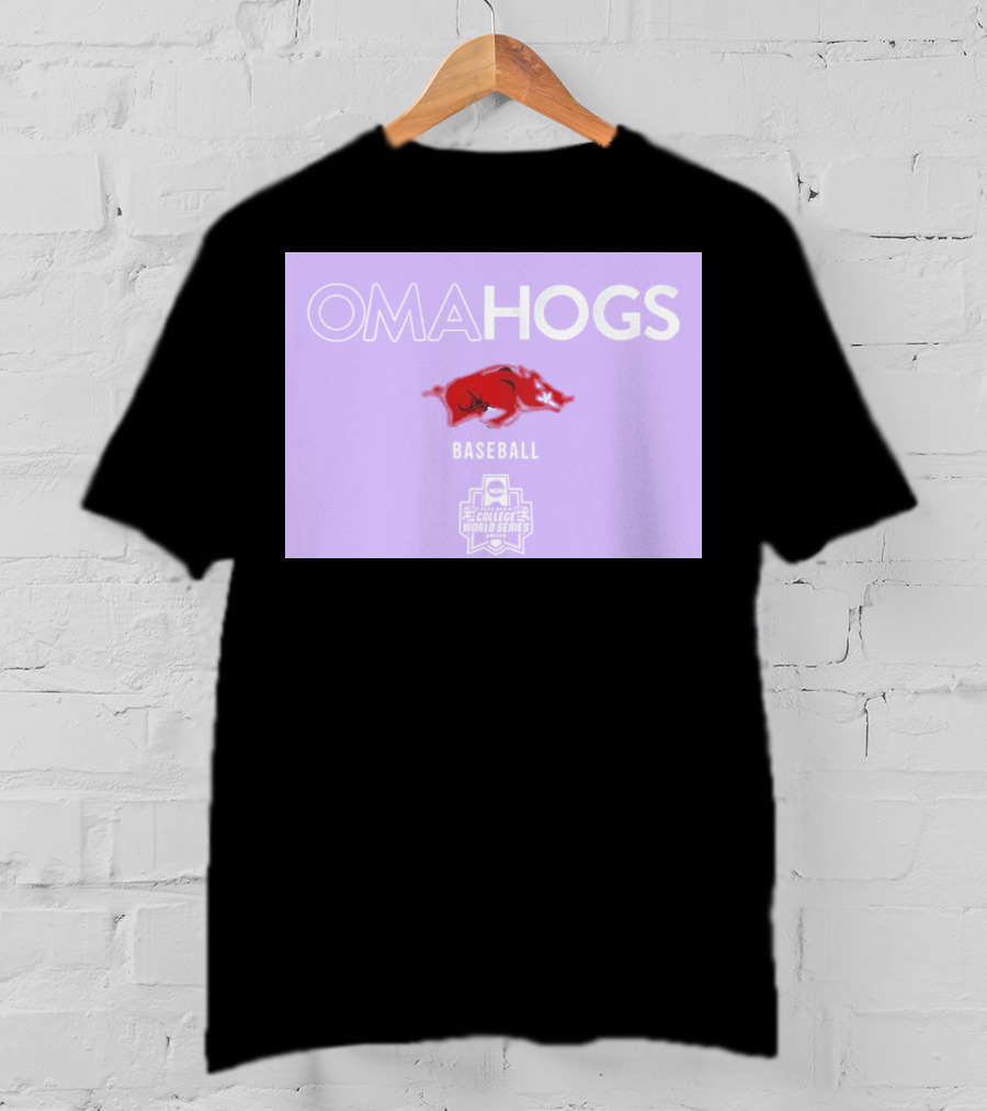 Omahogs Baseball Arkansas 2026 NCAA College World Series T-Shirt