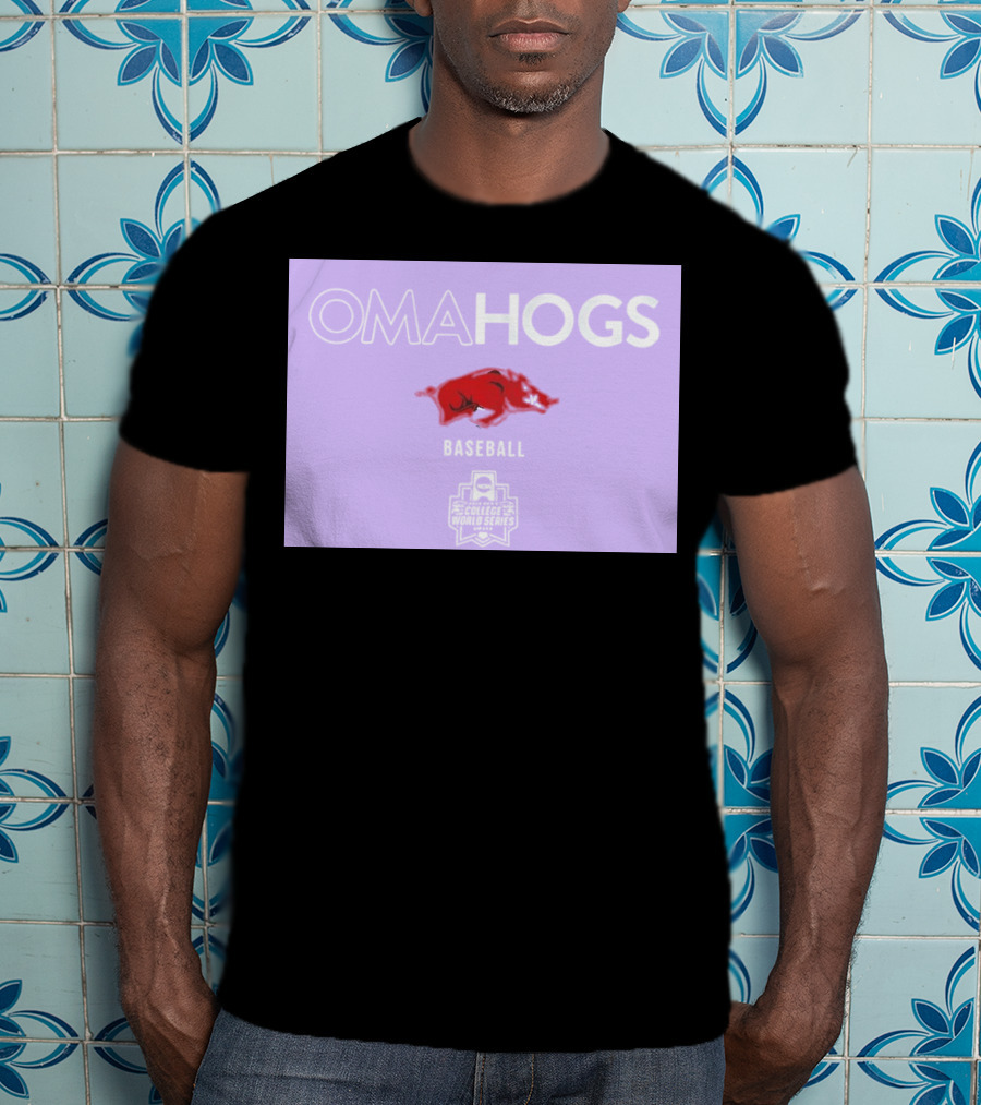 Omahogs Baseball Arkansas 2026 NCAA College World Series T-Shirt