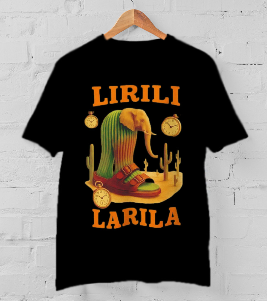 Lirili Larila Elephant Cactus Surreal Art Italian Brand T-Shirt