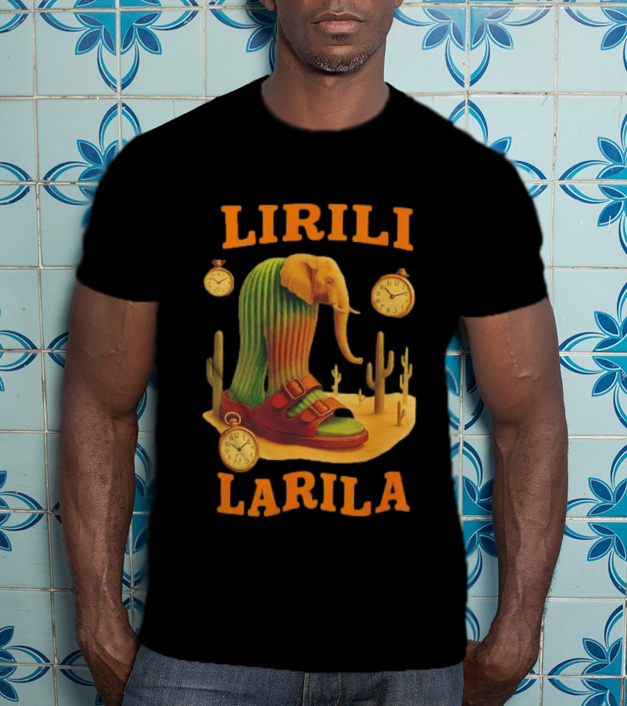 Lirili Larila Elephant Cactus Surreal Art Italian Brand T-Shirt