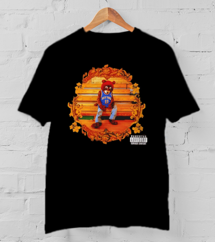 Jalen Brunson Kanye West Dropout Bear New York Knicks NBA Parody Album Cover T-Shirt