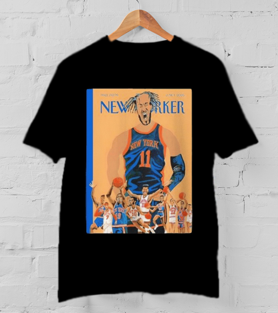 Jalen Brunson New York Knicks June 2026 New Yorker Edition Featuring Basketball Highlights T-Shirt