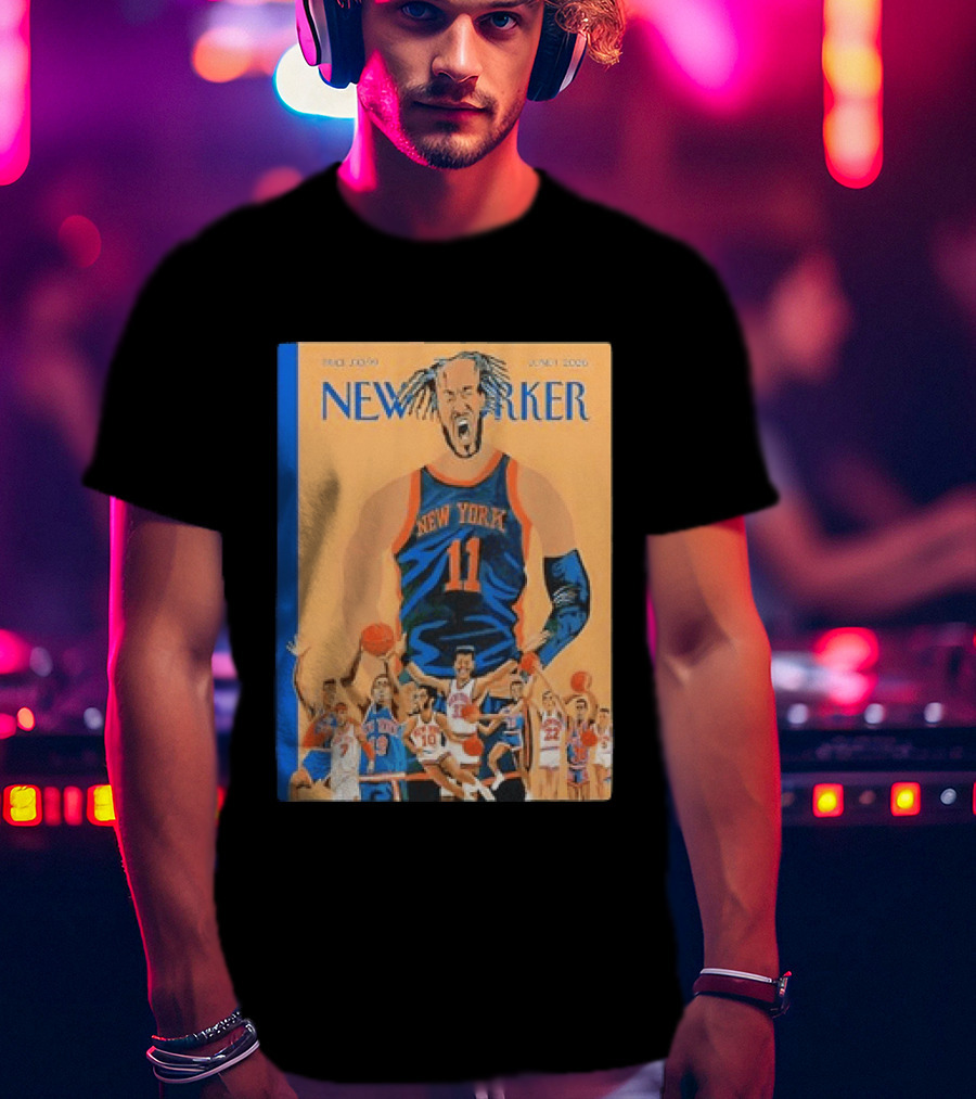 Jalen Brunson New York Knicks June 2026 New Yorker Edition Featuring Basketball Highlights T-Shirt