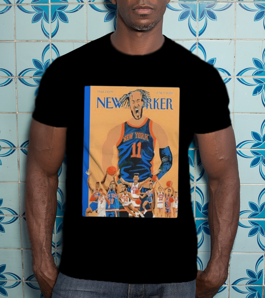 Jalen Brunson New York Knicks June 2026 New Yorker Edition Featuring Basketball Highlights T-Shirt