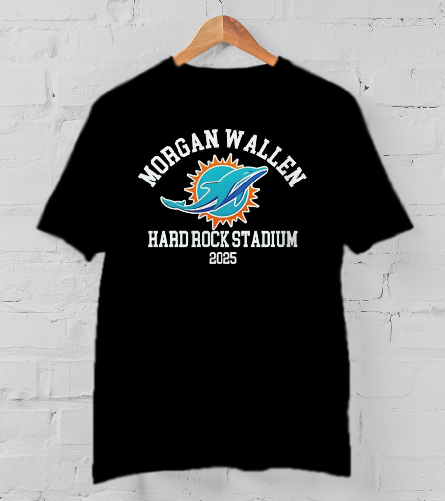 Morgan Wallen Miami Dolphins Hard Rock Stadium 2025 Tour T-Shirt
