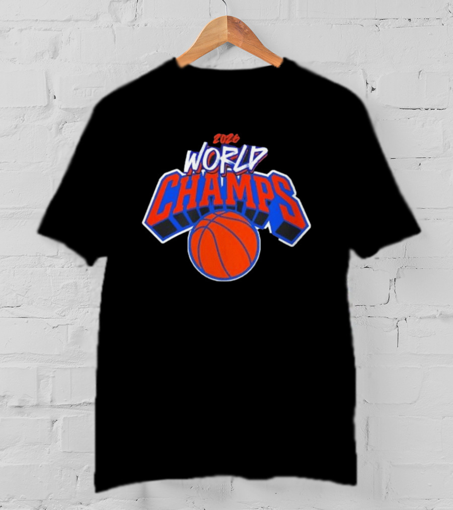 2026 World Champs New York Knicks Basketball T-Shirt